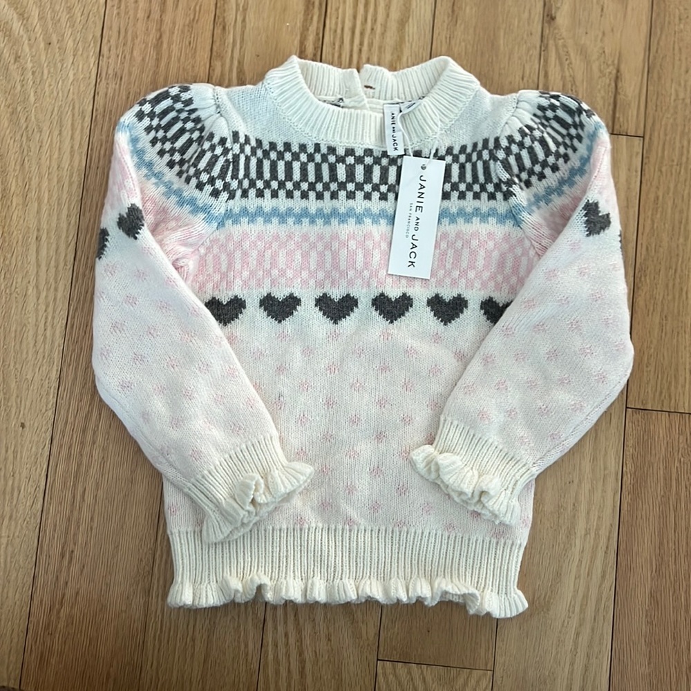 ***NEW With Tag Never Worn*** JANIE AND JACK GIRLS SWEATER